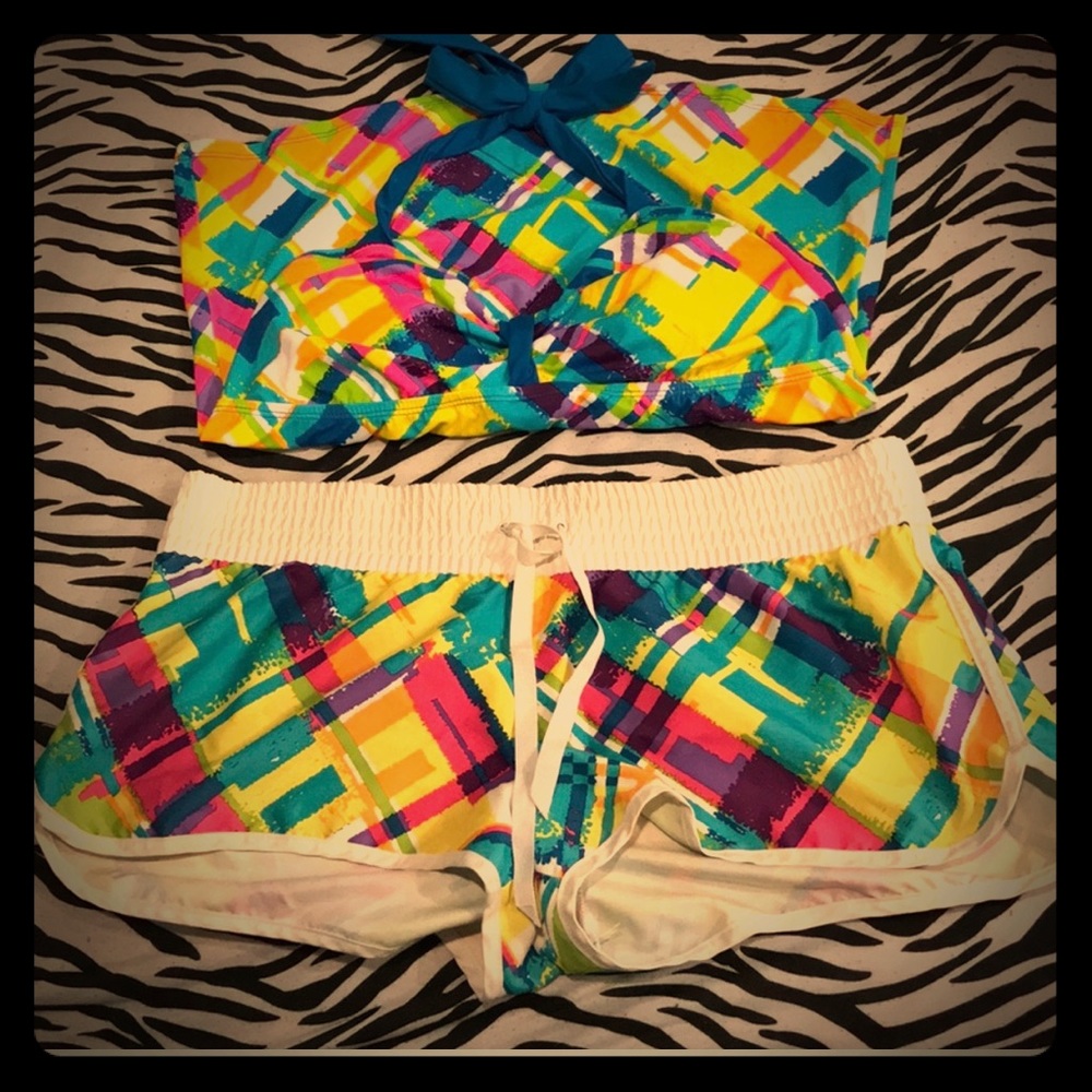 Two piece swimming suit